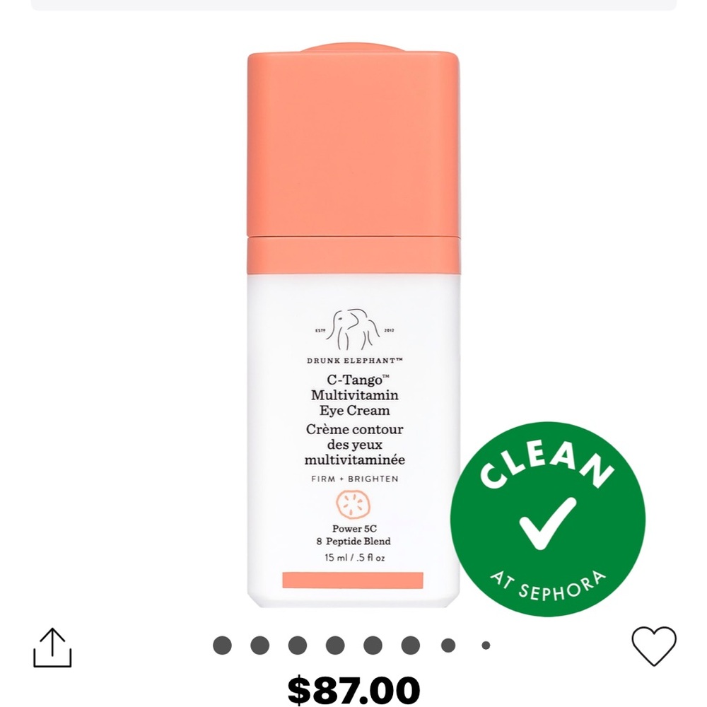 Brand new in Box Drunk Elephant C-Tango Eye Cream - White and Coral